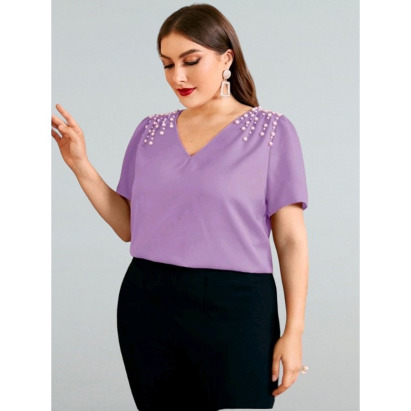 Top con cuenta con perla